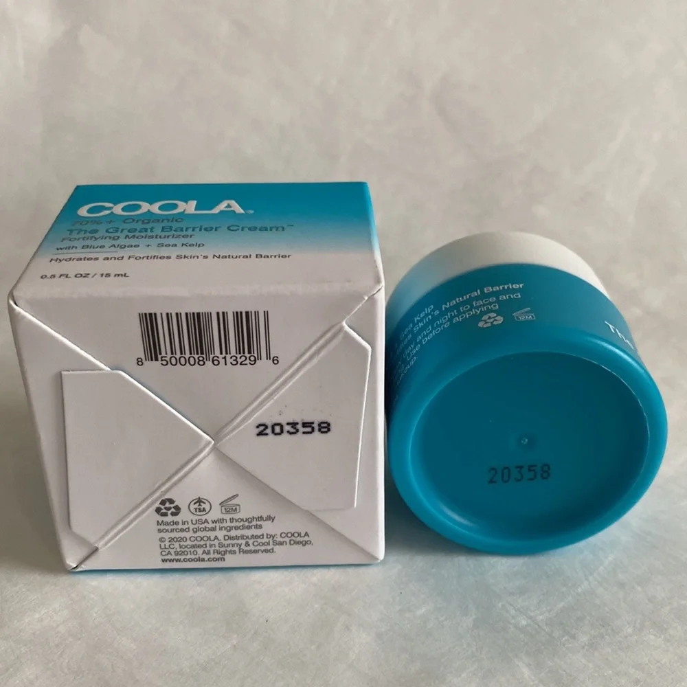 COOLA Great Barrier Cream Fortifying Moisturizer 0.5oz CLEAN BEAUTY